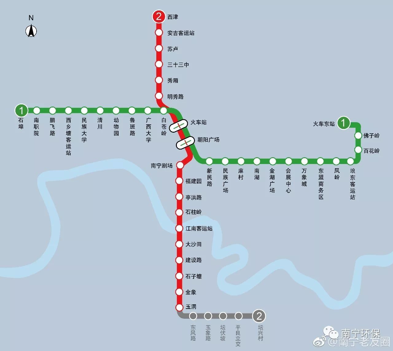 南宁地铁线路图高清 南宁地铁线路图高清 一号线 南宁地铁线路图高清