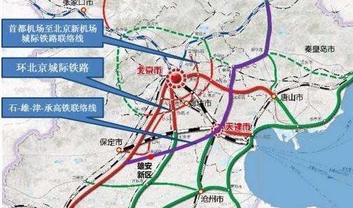 在华北地区,要是以,天津,雄安新区为要的城市规划,高铁也将新