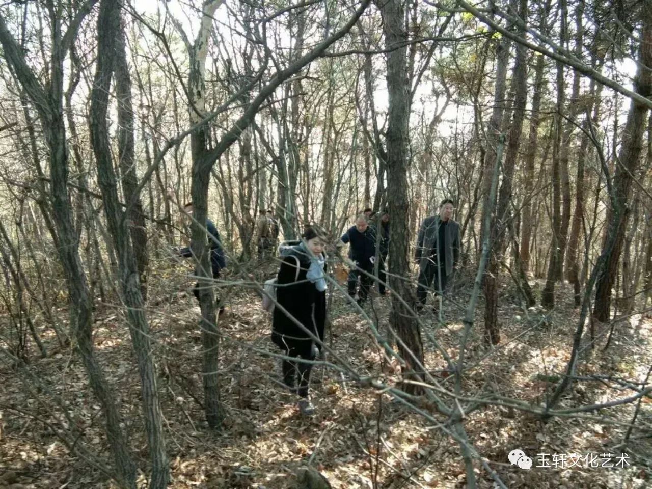 我们达到山岗,沿山岗一路行走,穿行在密林间,有荆棘遍地,杂草丛生.