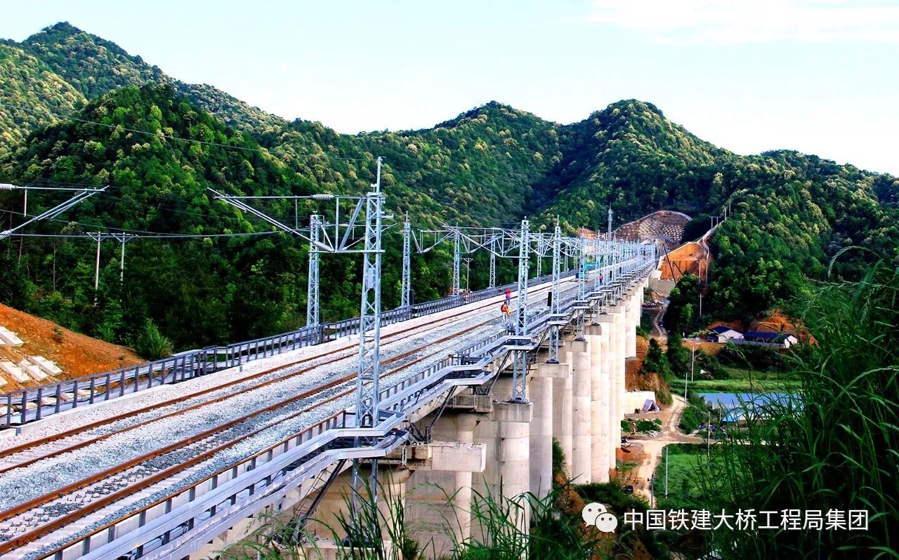 中国铁建大桥局参建的九景衢铁路今日开通运营