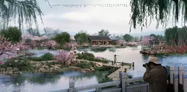 旅游 正文  公园景观分为"桃花溪","桃花河","桃花湖"三大块,根据空间