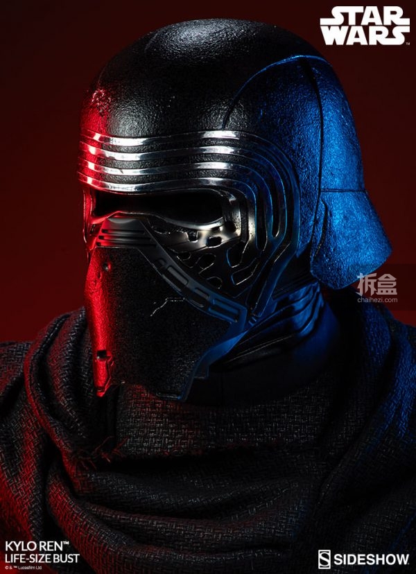 sideshow《星球大战》kylo ren 凯洛伦 1/1全比例 胸像