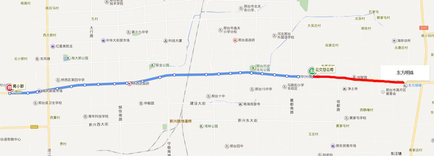 邢台市6路公交车东延至.