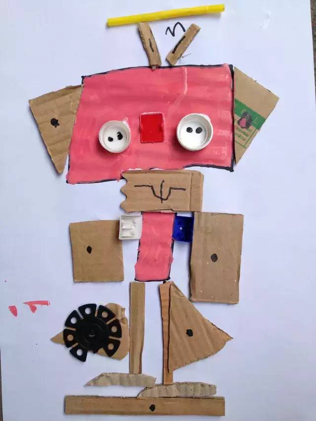 【机器人手工】幼儿园创意手工制作机器人,小小科学家