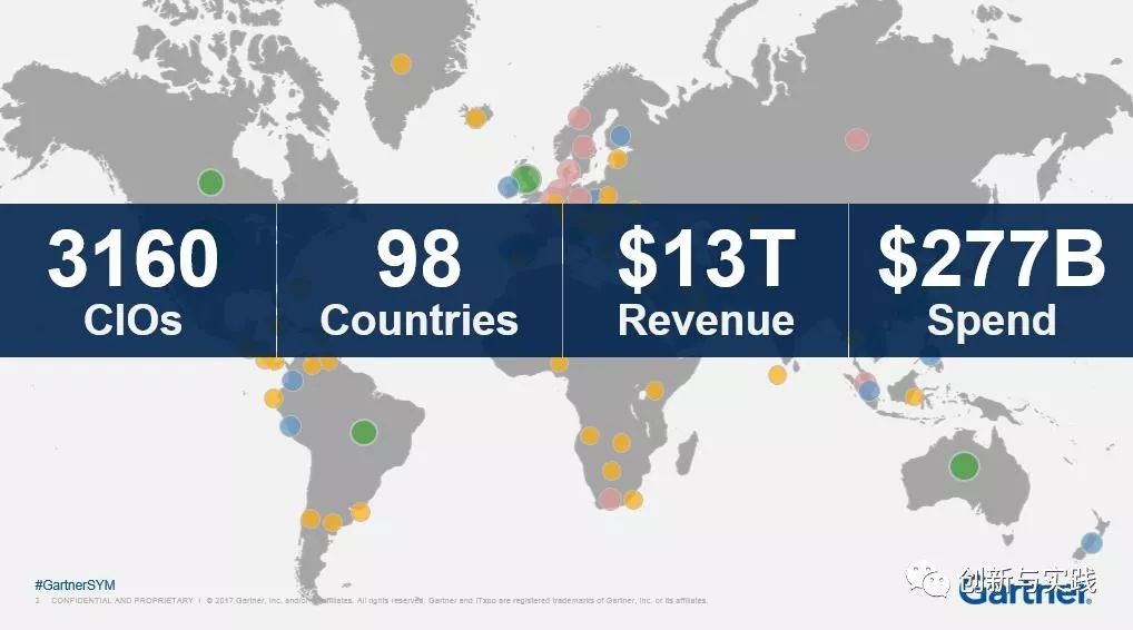 Gartner 2018 CIO Agenda 发布针对全球3000名CIO调查结果：五大技术是重点