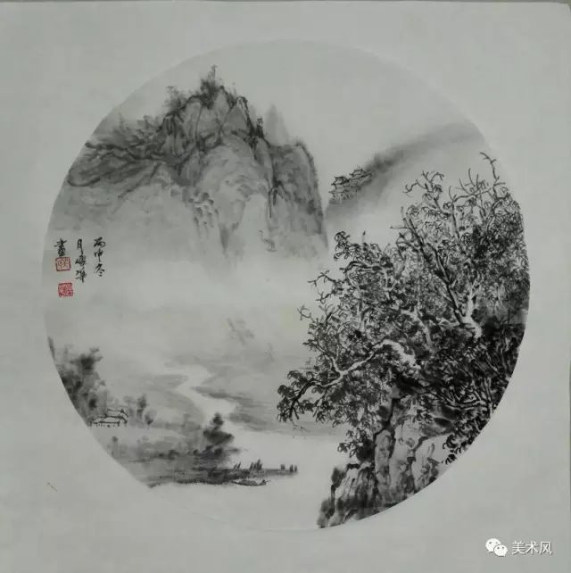 传统水墨当代著名山水画家吴传华