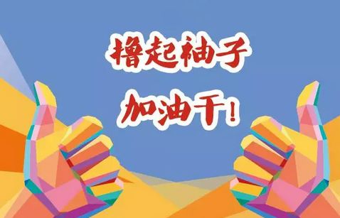 撸起袖子加油干