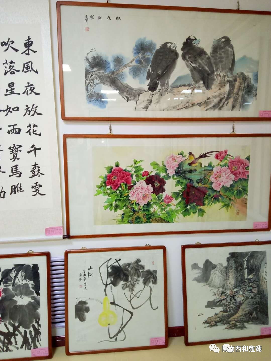 西和县举办2017年师生书画展,全县各学校340件优秀作品参展.