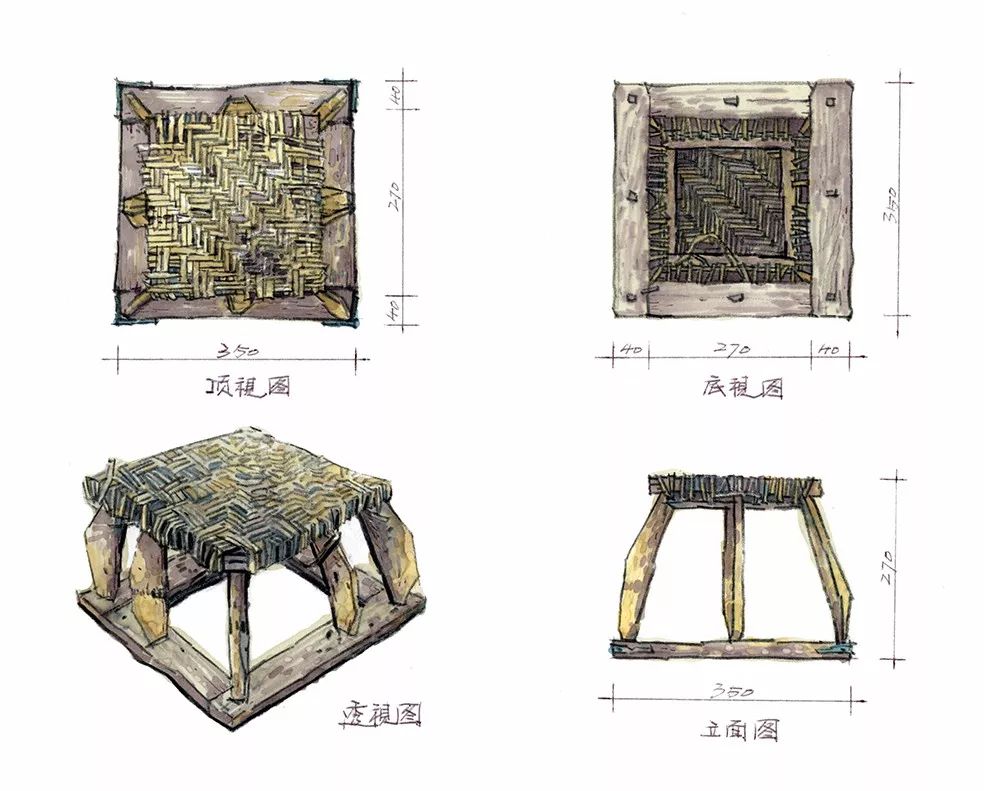 明代古典家具手绘