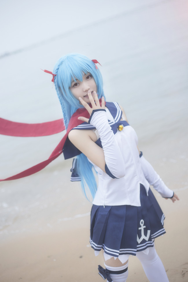 可爱战舰少女 炮弹可不是魔法哟 吹雪 cosplay