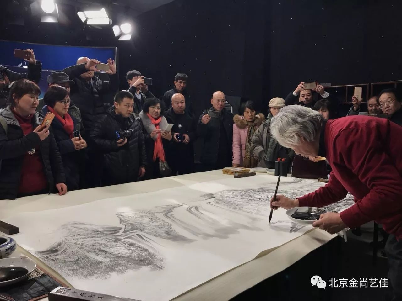 金尚艺讯江山颂2017中国山水研究院作品展在书画频道美术馆隆重揭幕