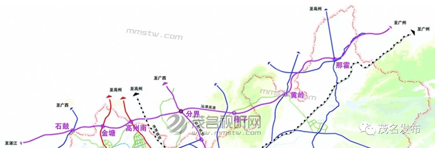 汕湛高速公路茂名段昨日正式通车为茂名振兴发展带来新机遇