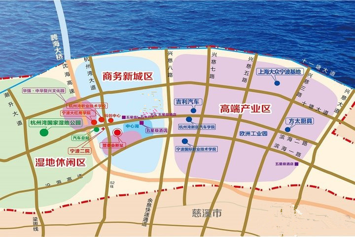 合生杭州湾国际新城在宁波杭州湾新区的地位是这样