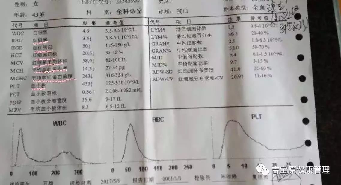 有二十余年贫血史的李女士,从小体质就比较弱,十几岁时在工厂上班给