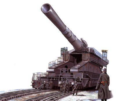 有史以来最大的炮"古斯塔夫巨炮",光安装就用了25火车