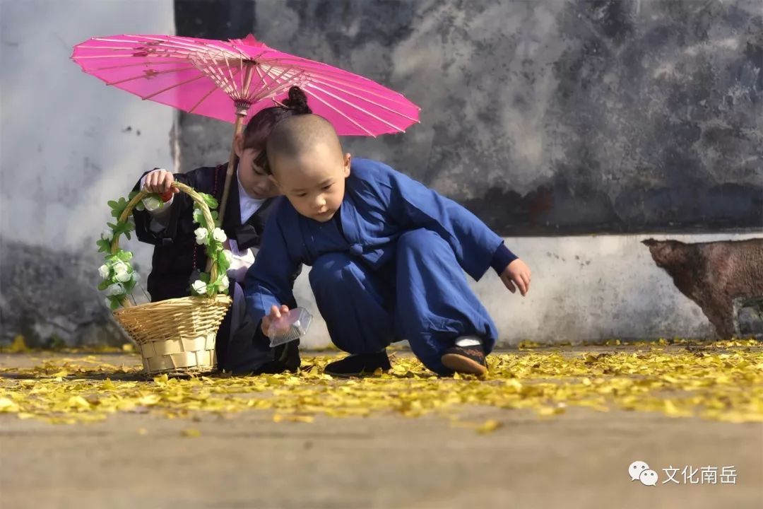 太可爱了南岳南台寺和福严寺一群最萌小和尚小仙姑来袭