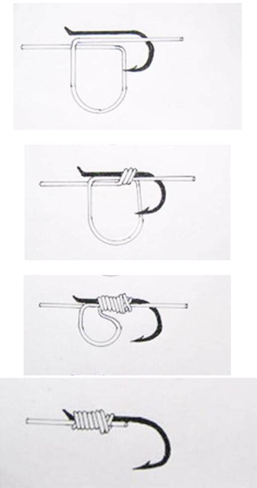 鱼钩的绑法真的不难，学会这三种方法，大钩小钩都能绑-腾讯新闻