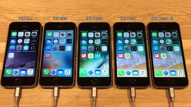 实测iphone5s运行历代ios速度比拼 果然变慢