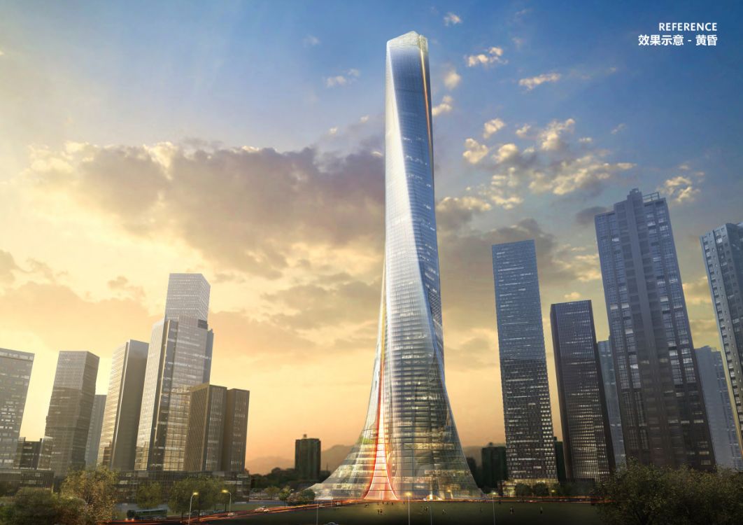 大厦 规划518米高度未来海西罕有巨塔 (效果图) ▲ 深圳世茂前海