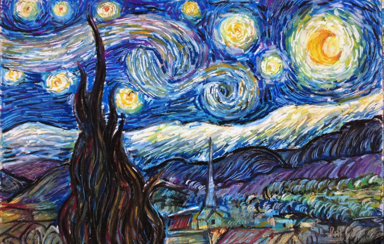 梵高《星月夜》（The Starry Night）-搜狐大视野-搜狐新闻