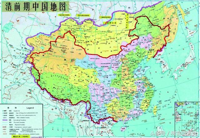 二:清朝时期中国的版图.
