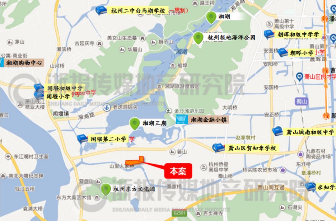【湘湖杨岐山单元xh0304-02地块】,毗邻亚太路,北面即为湘湖三期,靠近