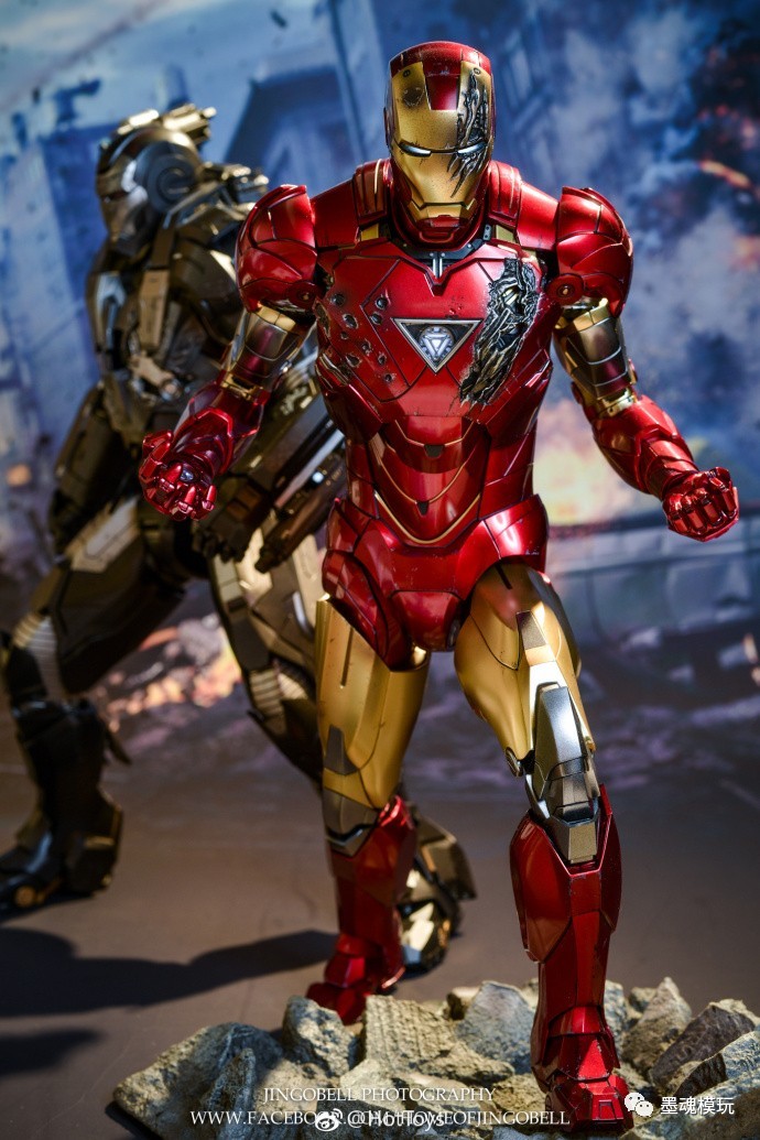 多人开箱:hottoys 1/6 mms378d17 压铸合金《复联 钢铁侠 mk6