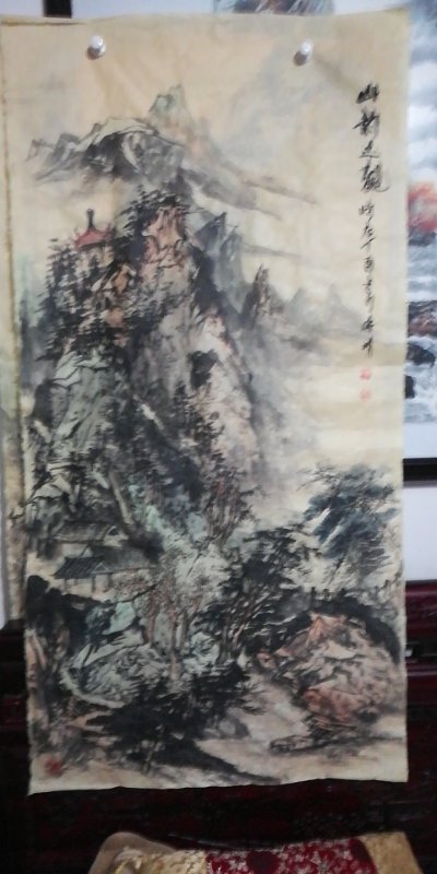 翰墨画院院长李明山水画作品欣赏