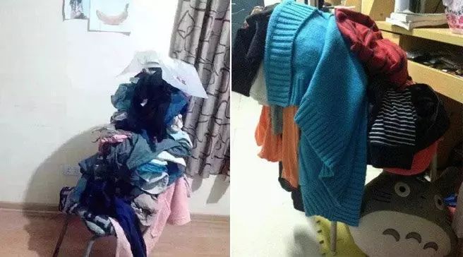 椅子长衣服怎么搭_衣服搭在椅子上图片