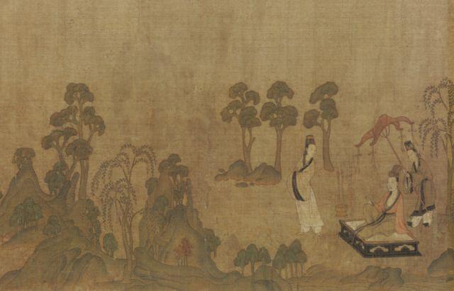 山水画萌芽于魏晋南北朝时期,但彼时的山水画尚未从人物画中分离出来