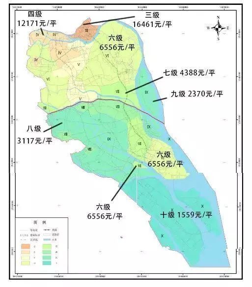 宝岗大道—南泰路—东晓南路 各区地价一览表 越秀区 海珠区 荔湾区