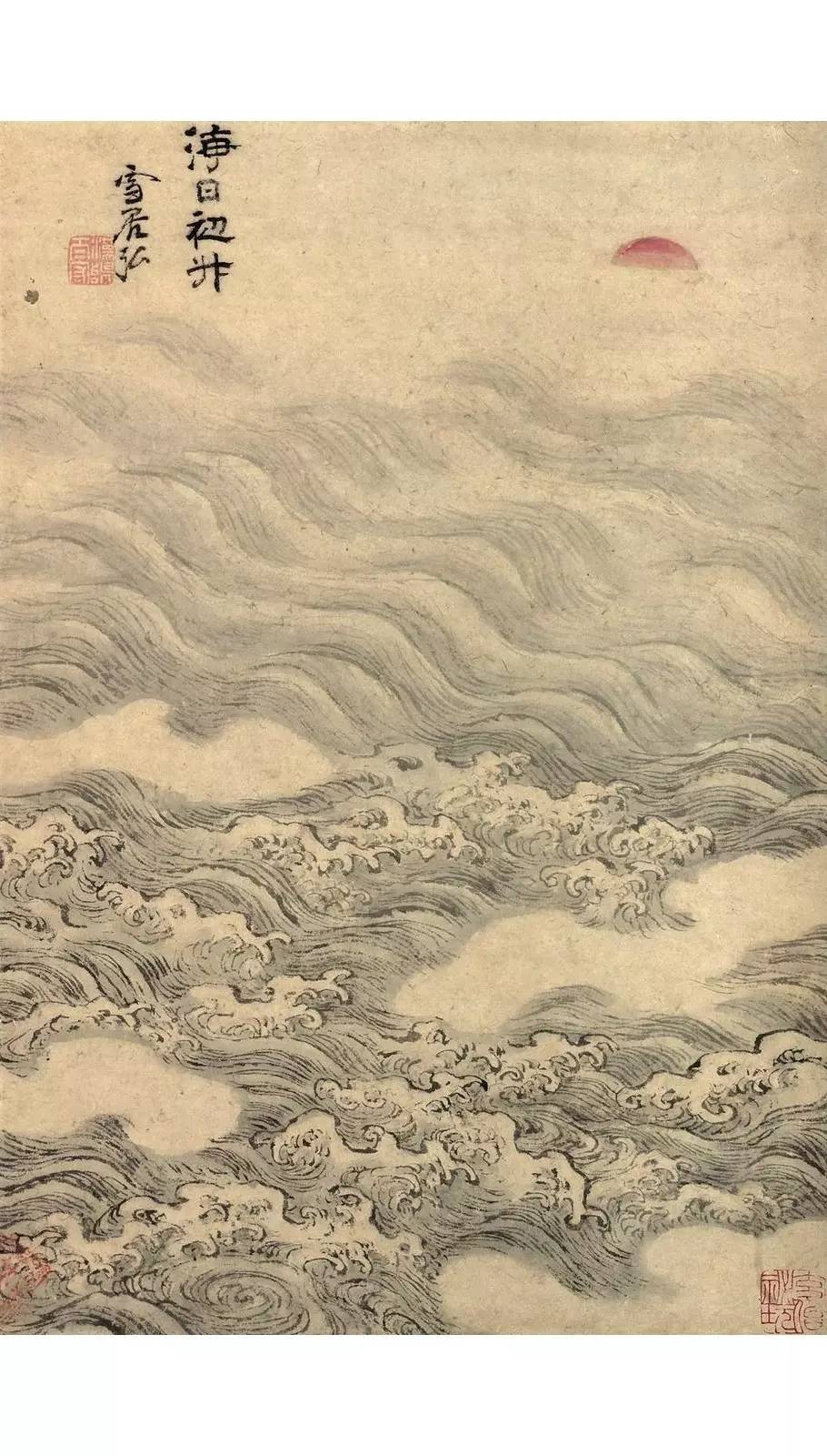 中国画中的那些潺潺流水与波涛汹涌太美