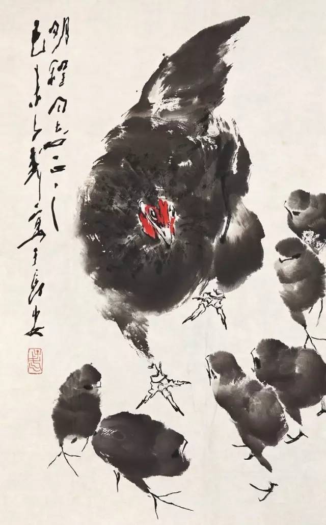 王子武画鸡王子武画鸡王子武画鸡王子武画鸡王子武(1936-),长安画派