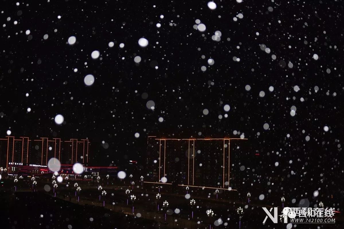 【多图】西和的雪天夜景,真心美的不像话.