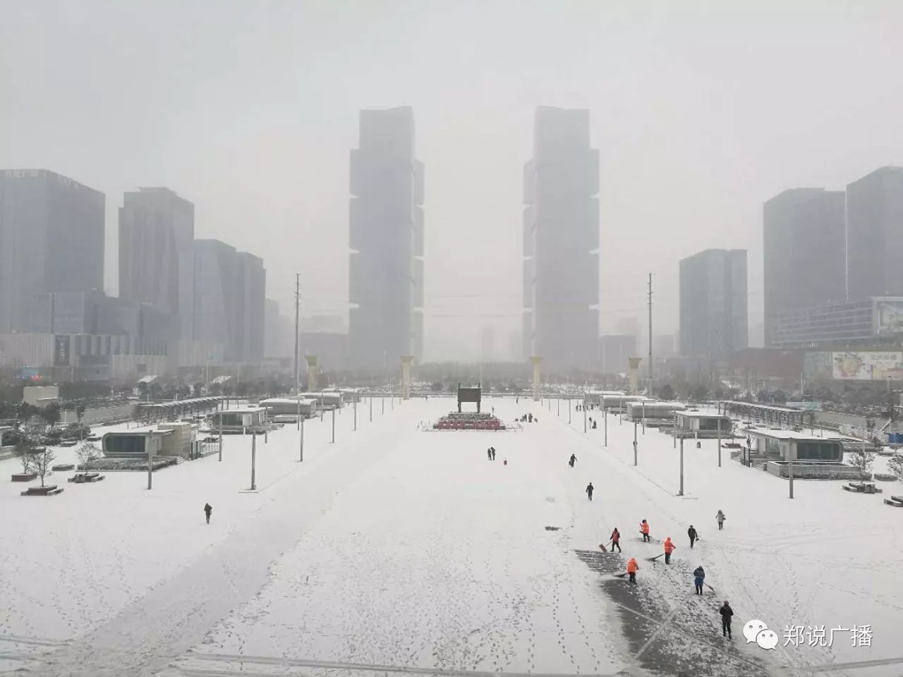 直击!2018郑州第一场雪