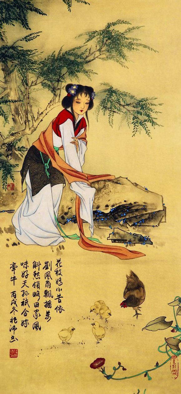 绝美古代美女诗画欣赏,惊艳 !