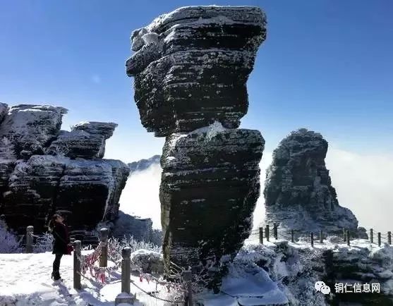 2018第一场雪,贵州铜仁梵净山下雪了,太美啦!