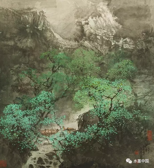 墨色寓神采 情溢山壑间-著名画家陈学良作品赏析