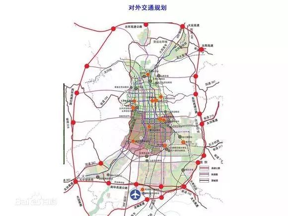 太原西二环推荐方案起点 位于交城县夏家营镇义望村东侧,与运营中国家