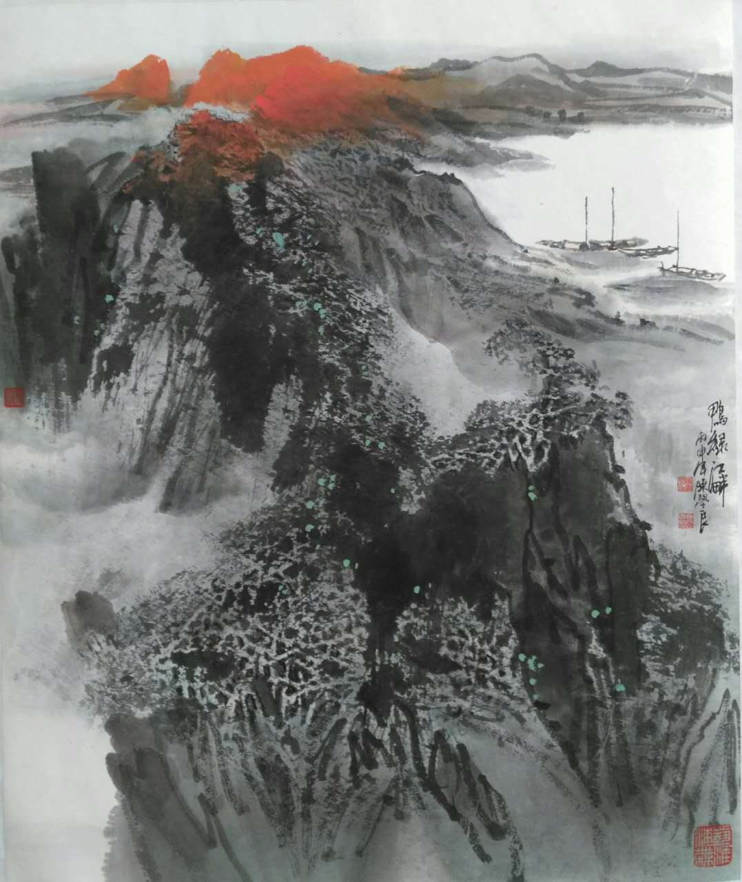 墨色寓神采 情溢山壑间-著名画家陈学良作品赏析