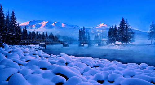 喀纳斯雪景