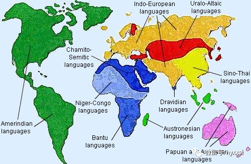 《语言知识》_世界语言地图 languages of the world