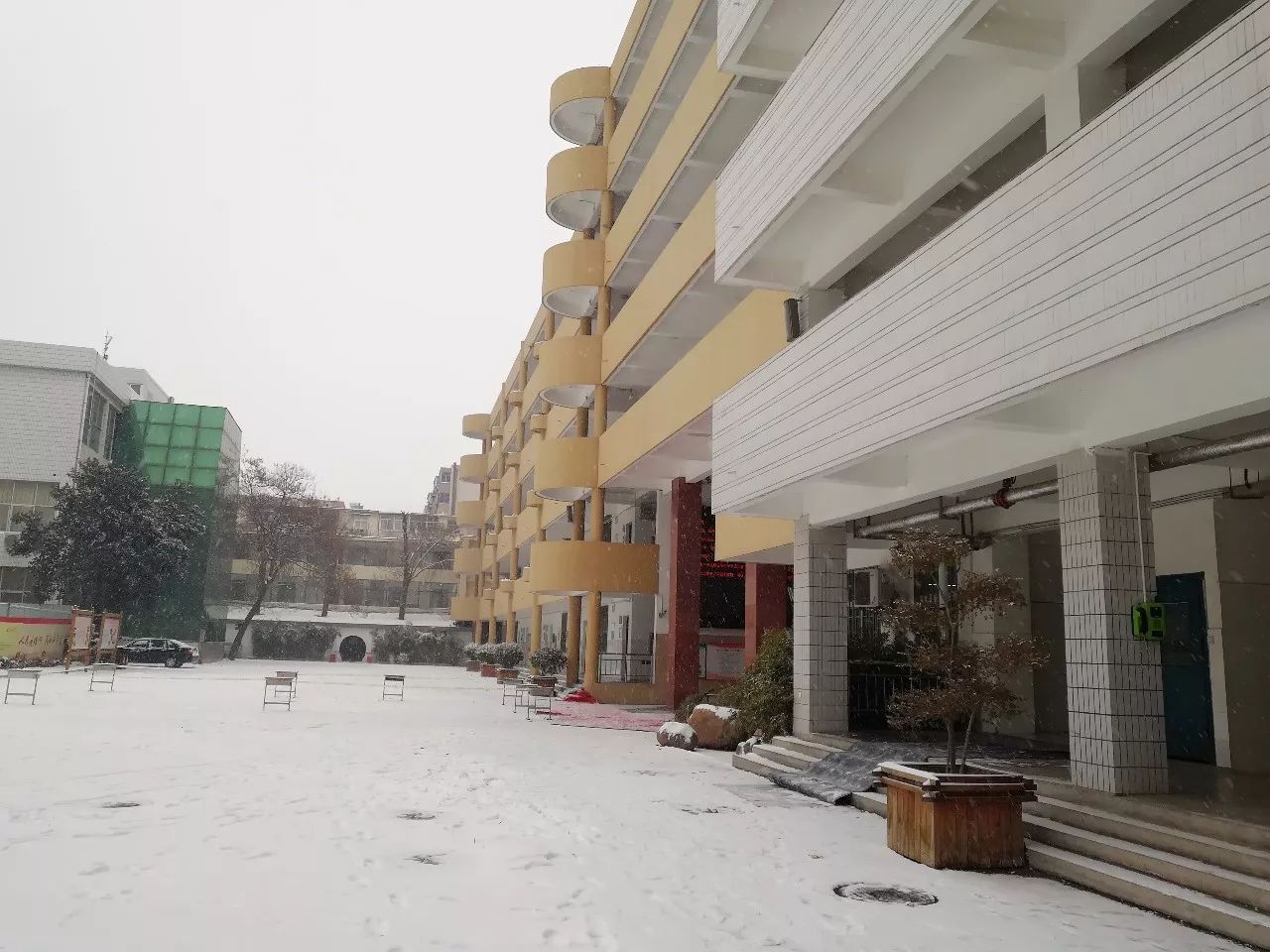 郑州102中学郑州市电子信息工程学校雪地里玩耍,摔倒了也开心哦二七区