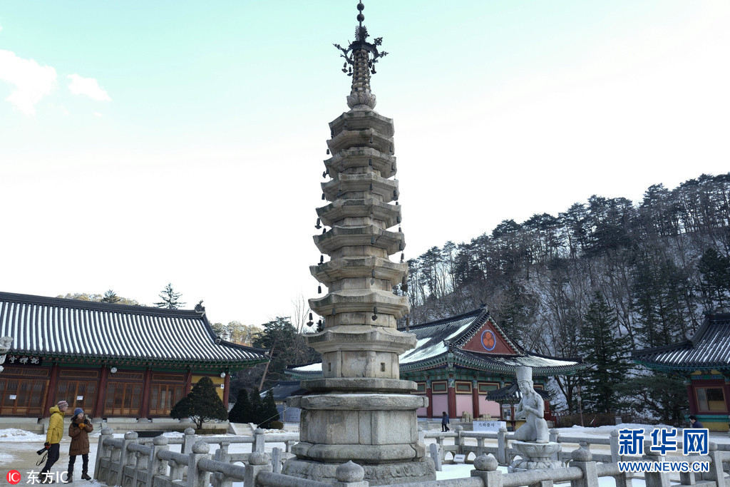 韩国平昌,五台山国立公园月精寺.