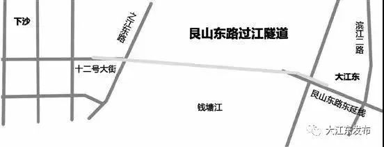 14官方发布艮山东路过江隧道将开建双向六车道设计时速80公里预计2020