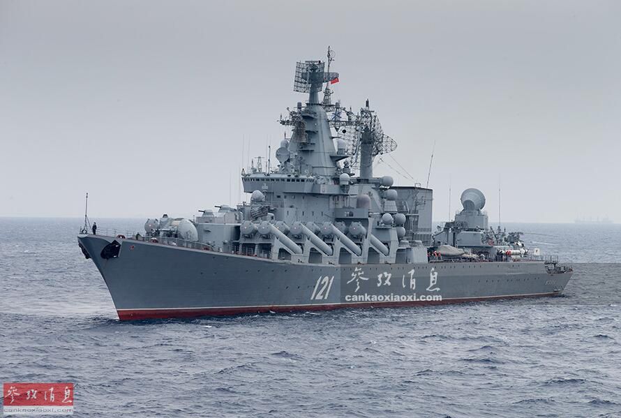 "莫斯科"号导弹巡洋舰标准照.