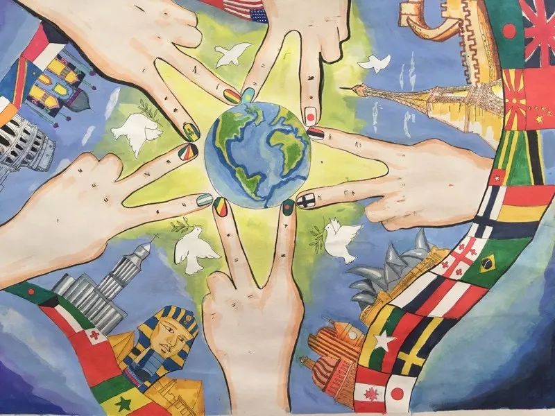 【获奖作品完整版公布榜】第八届"和平的旗帜"世界儿童呼唤和平绘画