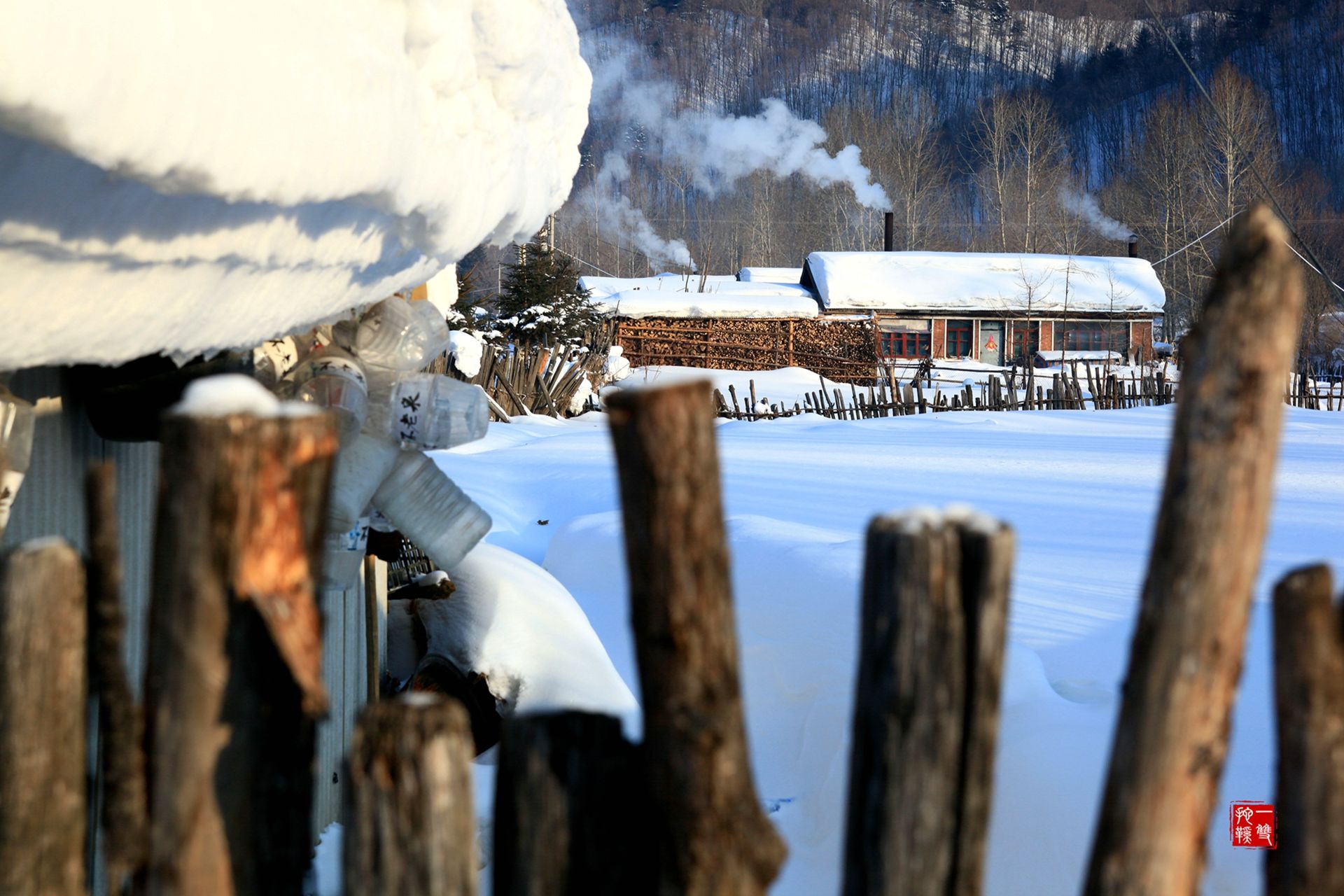 雪谷:别具特色的东北村庄 这里靠近雪乡却比雪乡更美更淳朴