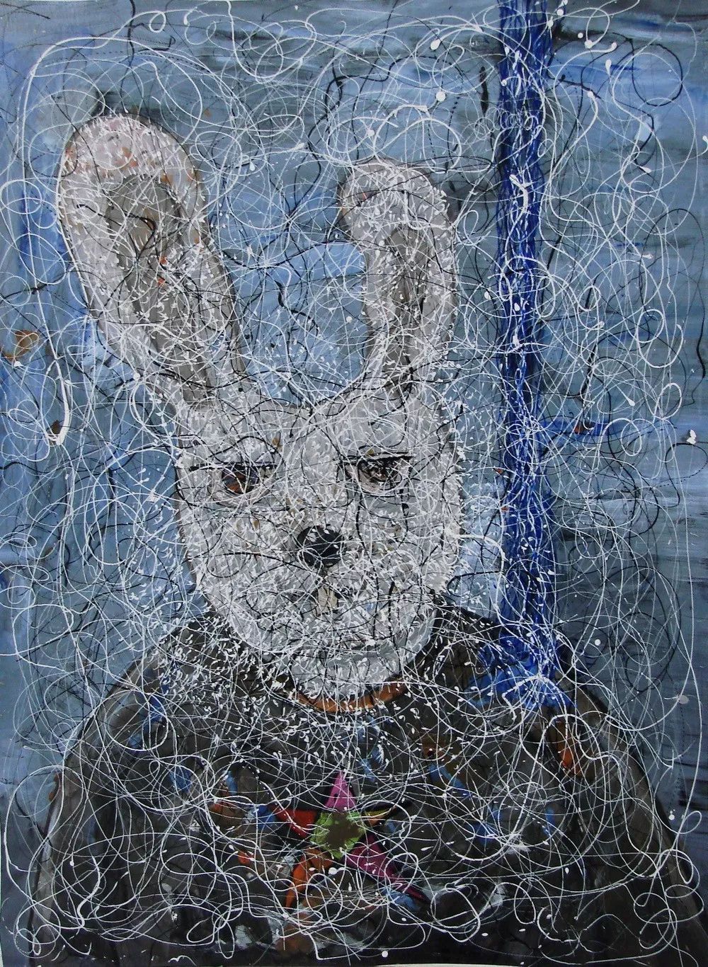 高原 《兔子》 80x60cm 综合材料 2012 内蒙古师范大学