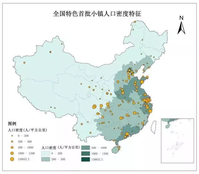 镇域人口密度